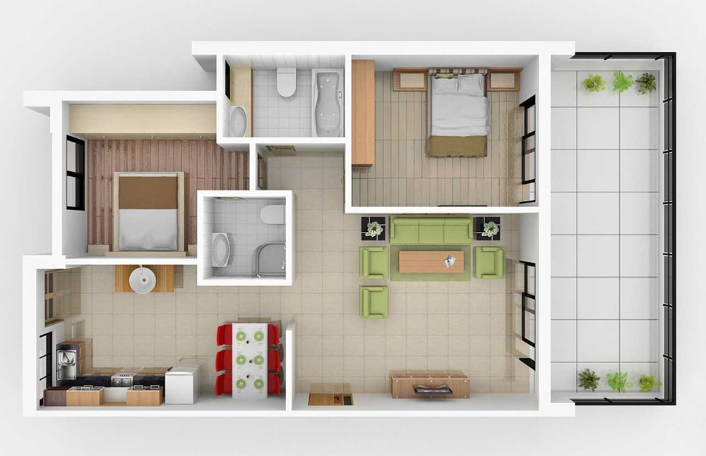 real estate 3D floor plan conversion services